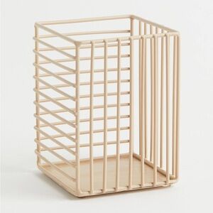 H&M Home Beige Wire Basket